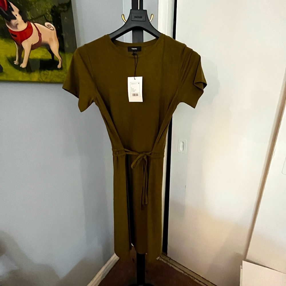 BNWT Theory Summer Dress “Bonsai Atmos Light” size Small